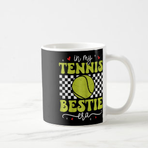 In My Tennis Bestie Era Groovy Retro Proud Tennis Coffee Mug