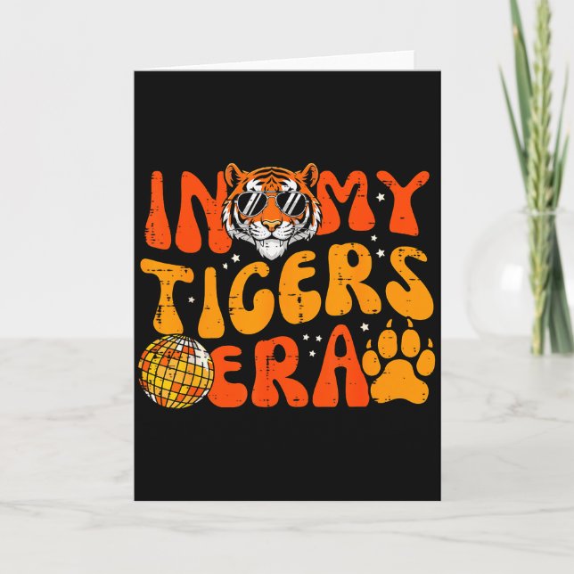 In My Tiger Era Funny Boys Youth Teen Kids Girls M Card (Front)