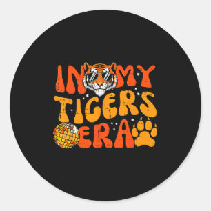 In My Tiger Era Funny Boys Youth Teen Kids Girls M Classic Round Sticker