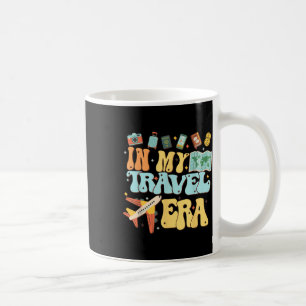 In My Travel Era Funny Traveller Aeroplane Summer Coffee Mug