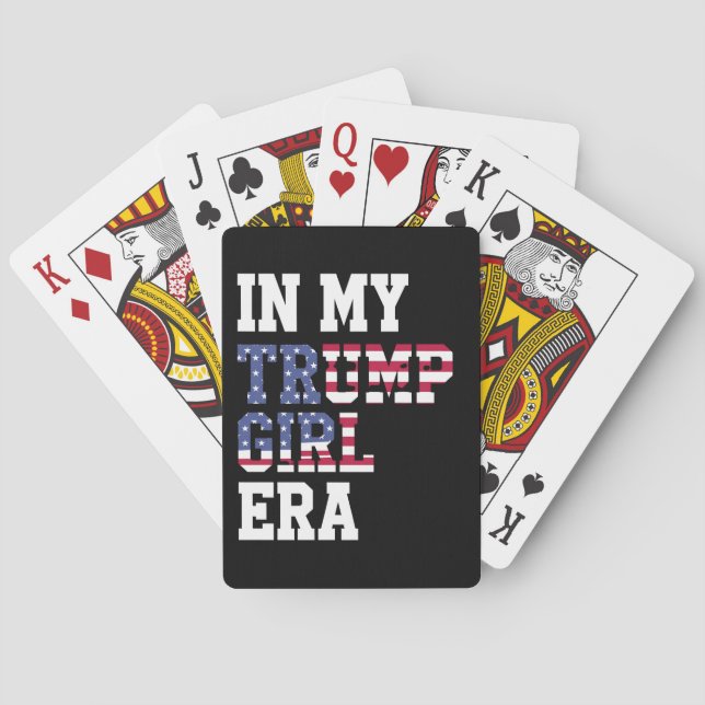 In My Trump Girl Era US 47th President Playing Cards (Back)