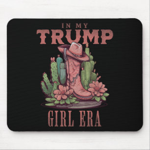 In My Trump Girl Era Western Usa American Cowgirl Mouse Mat