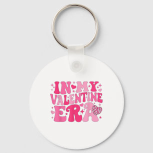 In My Valentine Era Retro Valentines Day Women Hea Key Ring