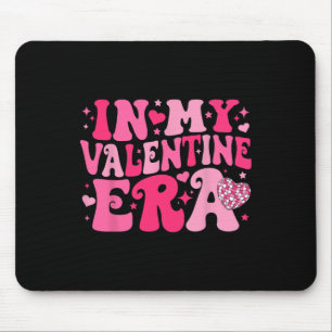 In My Valentine Era Retro Valentines Day Women Hea Mouse Mat
