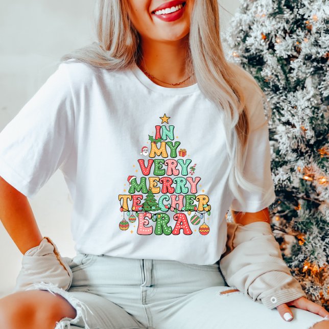 In My Very Merry Teacher Era Christmas  T-Shirt (Creator Uploaded)