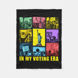 In My Voting Era Harris Wheimer 2024 Presidential  Fleece Blanket