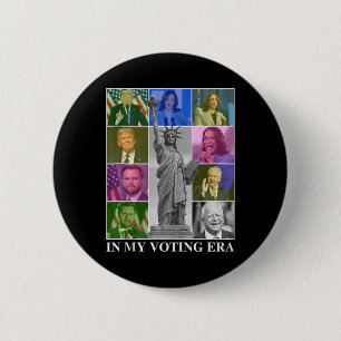 In My Voting Era Harris Wheimer Presidential Elect 6 Cm Round Badge