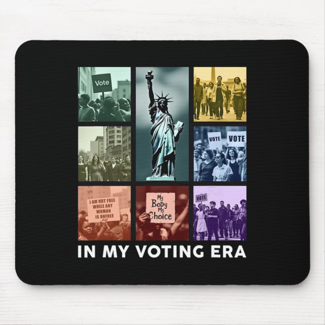 In My Voting Era Harris Wheimer Presidential Elect Mouse Mat (Front)