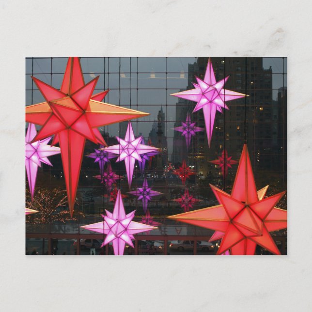 In New York City. Christmas decoration inside Holiday Postcard (Front)
