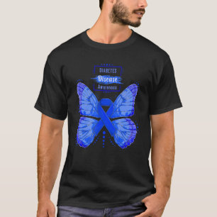 In November We Wear Blue Cure Diabetes Awareness B T-Shirt