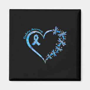 In November We Wear Blue Cure Diabetes Awareness L Magnet