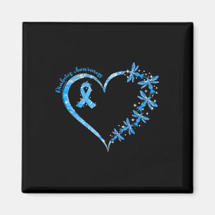 In November We Wear Blue Cure Diabetes Awareness L Magnet