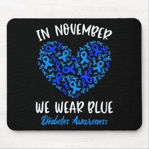 In November we Wear Blue Cure Diabetes Awareness L Mouse Mat