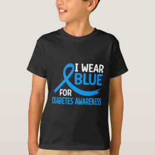 in november we wear blue diabetes awareness blue r T-Shirt