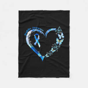 In November We Wear Blue Diabetes Awareness Butter Fleece Blanket