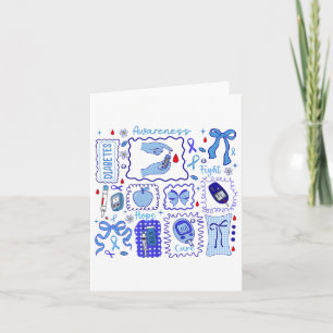 In November We Wear Blue Diabetes Awareness Fight Card