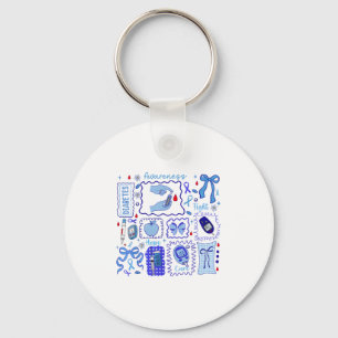 In November We Wear Blue Diabetes Awareness Fight  Key Ring