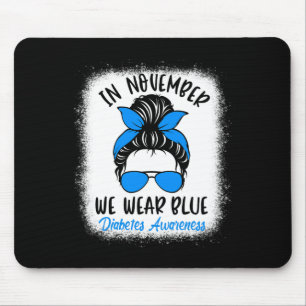 In November We Wear Blue Diabetes Awareness Fun Me Mouse Mat