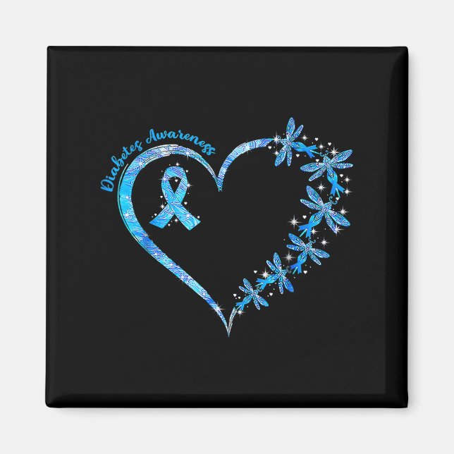 In November We Wear Blue Diabetes Awareness Love  Magnet (Front)
