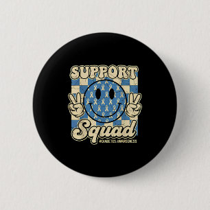 In November We Wear Blue Diabetes Awareness Suprt  6 Cm Round Badge
