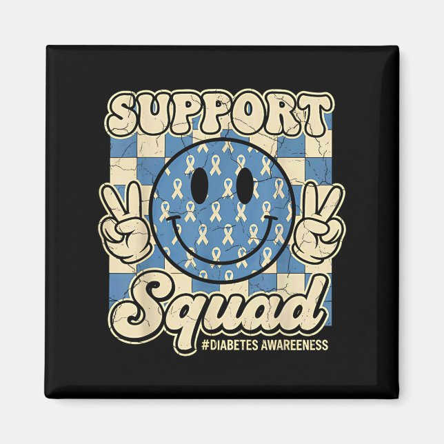 In November We Wear Blue Diabetes Awareness Suprt  Magnet (Front)