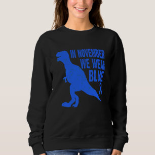 In November We Wear Blue Diabetes Awareness Toddle Sweatshirt