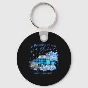 In November We Wear Blue For Diabetes Awareness  Key Ring