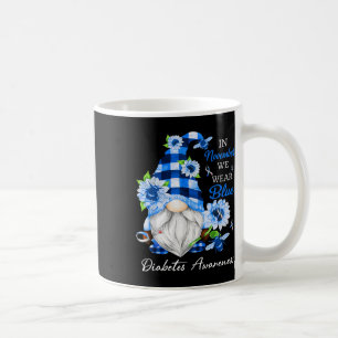 In November We Wear Blue Gnome Diabetes Awareness Coffee Mug