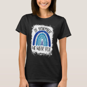 In November We Wear Blue Rainbow Diabetes Awarene T-Shirt
