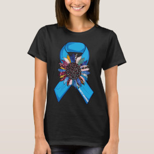 In November We Wear Blue Sunflower Diabetes Awaren T-Shirt