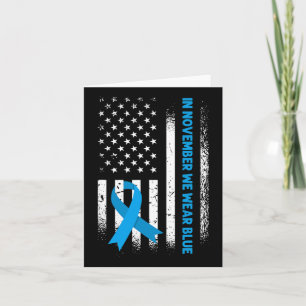 In November We Wear Blue - T1d Diabetes Awareness Card