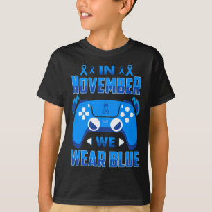 In November We Wear Blue T1d Diabetes Awareness Ga T-Shirt