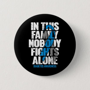 In November We Wear Blue T1d T2d Diabetic Diabetes 6 Cm Round Badge