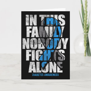 In November We Wear Blue T1d T2d Diabetic Diabetes Card