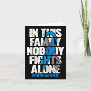 In November We Wear Blue T1d T2d Diabetic Diabetes Card