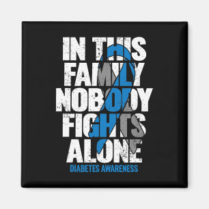 In November we Wear Blue T1D T2D Diabetic Diabetes Magnet