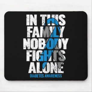 In November We Wear Blue T1d T2d Diabetic Diabetes Mouse Mat