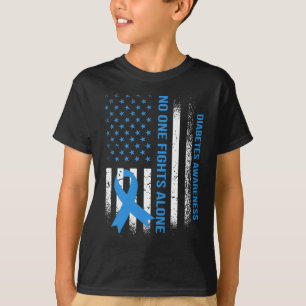 In November we Wear Blue T1D T2D Diabetic Diabetes T-Shirt