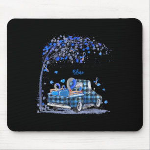 In november we wear blue truck diabetes awareness mouse mat