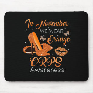In November We Wear Orange High Heels Shoes Crps A Mouse Mat