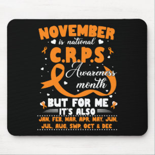 In November We Wear Orange Ribbon CRPS Awareness M Mouse Mat