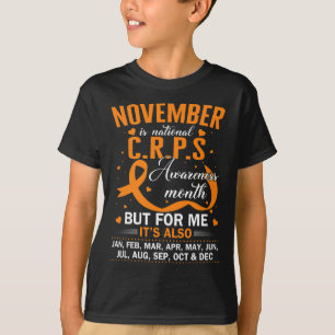 In November We Wear Orange Ribbon Crps Awareness M T-Shirt