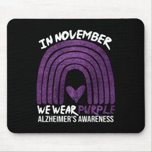 in november we wear purple alzheimer's awareness r mouse mat