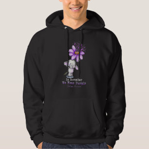 In November We Wear Purple Elephant Epilepsy Aware Hoodie