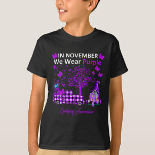 In November We Wear Purple Epilepsy Awareness Gift T-Shirt