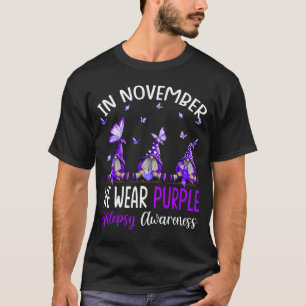 In November We Wear Purple Epilepsy Awareness T-Shirt