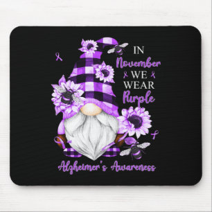 In November We Wear Purple Gnomes Heimerheimer Awa Mouse Mat