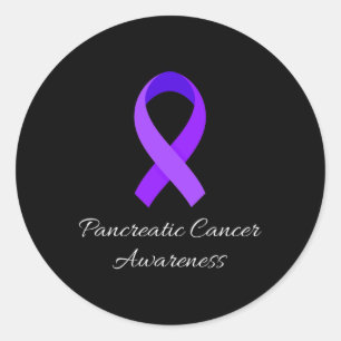 In November We Wear Purple Pancreatic Cancer Aware Classic Round Sticker