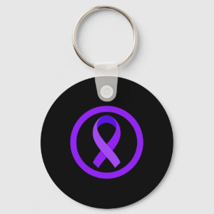 In November We Wear Purple Pancreatic Cancer Aware Key Ring