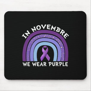 In November We Wear Purple Pancreatic Cancer Aware Mouse Mat